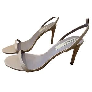 New Deltan Leather Sandals 11 Leather Upper Lining & Sole Nude Elongates Legs